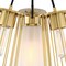 Designers Fountain Liana 19 in. 4-Light Brushed Gold Glam Semi Flush Mount with Etched Glass and Wire Cage Shades D328M-SF-BG - alternate 4